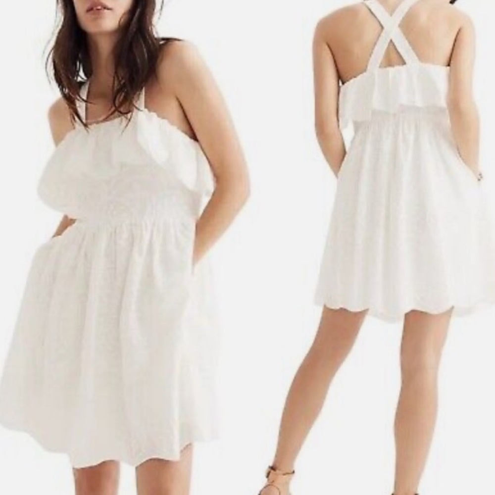 Madewell white cotton dress